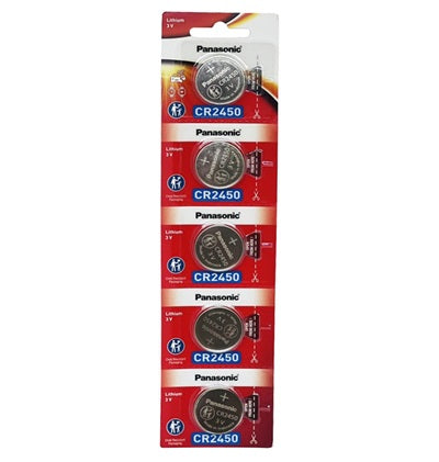 Battery 2450 Lithium 3V Coin 5Pkt