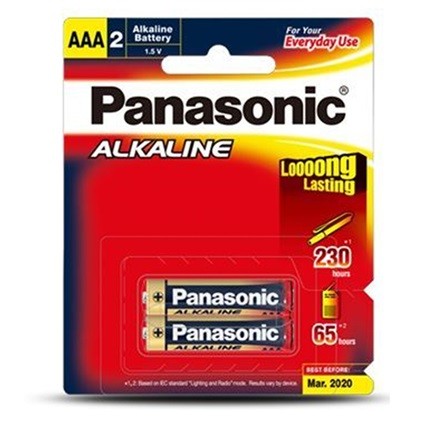 Alkaline Battery AAA Size 2 Pack (6 Per Box)