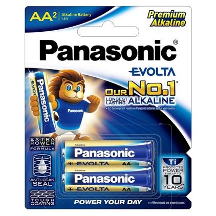 Evolta Battery AA Size 2 Pack (6 Per Box)