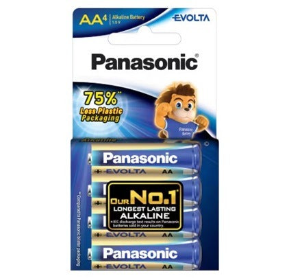 Evolta Battery AA Size 4 Pack (6 Per Box)