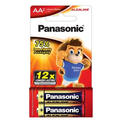 Alkaline Battery AA Size 2 Pack (6 Per Box)