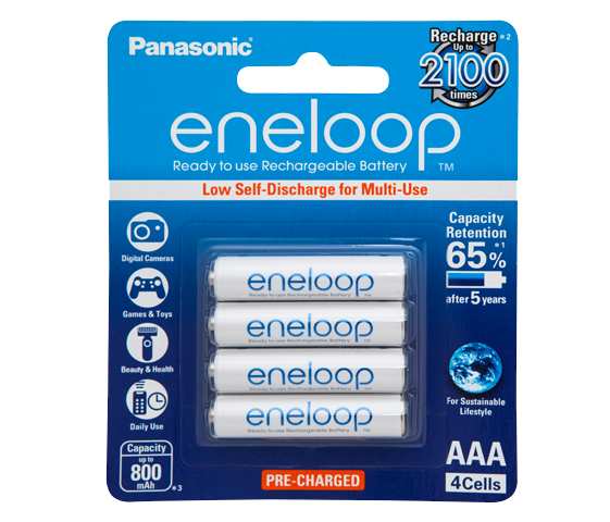 Eneloop Battery AA Rechargeable 4pk RTU (10/Box)