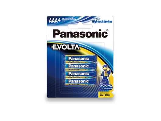Evolta Battery AAA Size 4 Pack (12 Per Box)