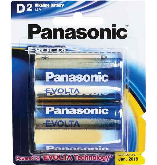 Evolta Battery D Size 2 Pack (6 Per Box)