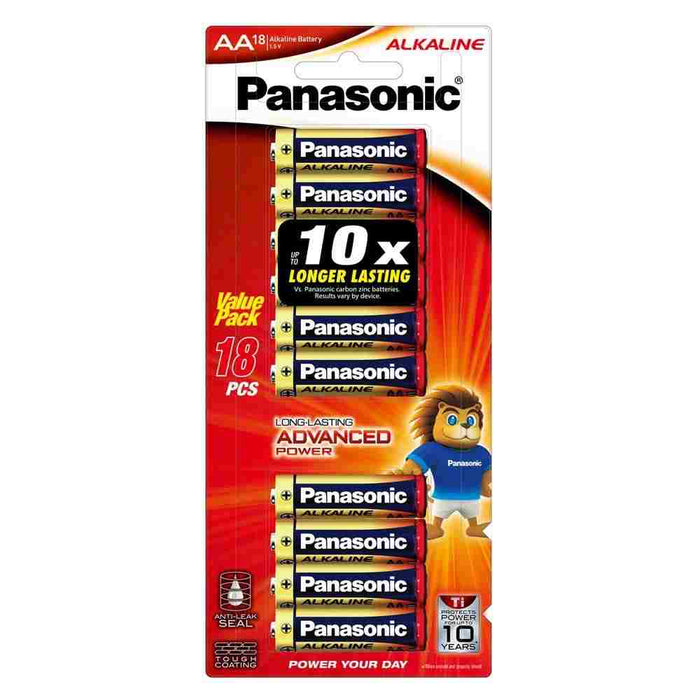 Alkaline Battery AA Size 18 Pack (20 Per Box)