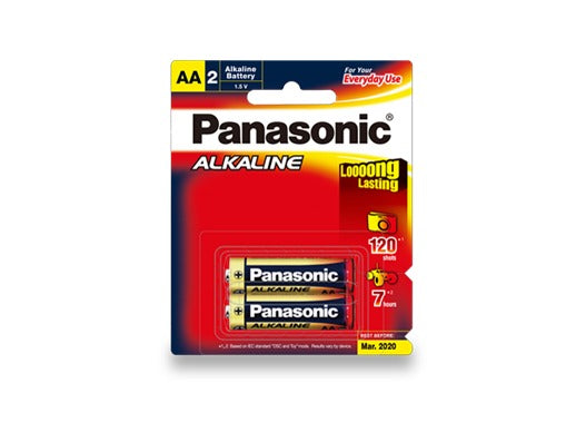Alkaline Battery AA Size 2 Pack (12 Per Box)
