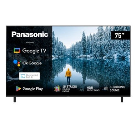 Panasonic 75in 4K LED TV with Google TV and Chromecast