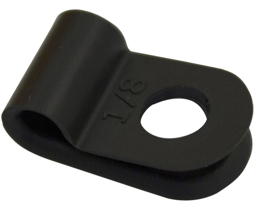 Nylon P Clip Suits 4.8mm Cable Black (Pkt100)