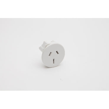 Socket 10A 3Pin Panel Mnt Rnd 1-2mm
