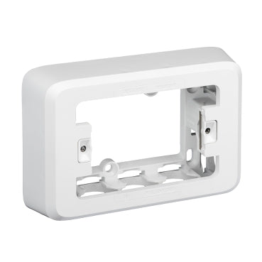 Iconic Mounting Block Shallow Single 32mm White