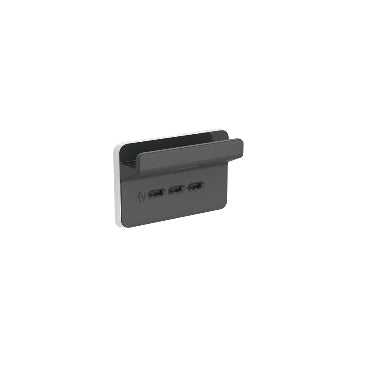 Iconic USB Charging Station 3 Gang Cover Only Anthracite