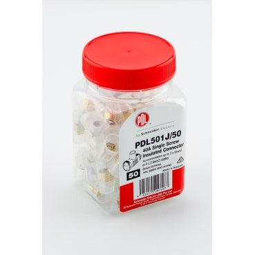 Connector Terminal Single 40A Clear (Jar50)