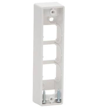 Mounting Block Architrave Long White