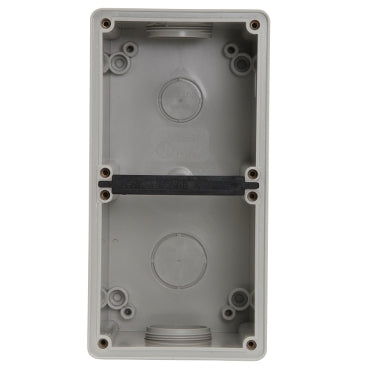 Enclosure 2Gang IP66 Extra Deep Grey