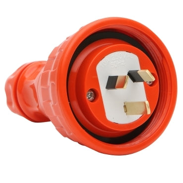 Valox Plug 3Pin 10A 250V 1Ph IP66 Orange