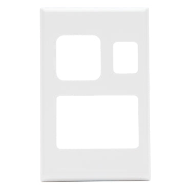 Cover Plate Switched Socket RCD Vert White