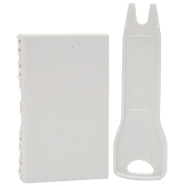 Modena Full Plate Blank Module White
