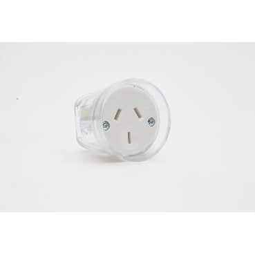 Cord Connector Back Entry 10A Heavy Duty Clear