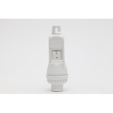 Pendant Cord Connector Switched 10A and Plug White