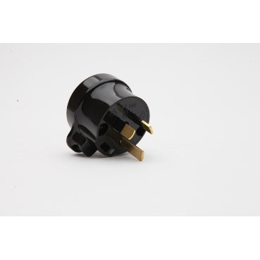 Tapon Plug 3Pin Side Entry 10A Black