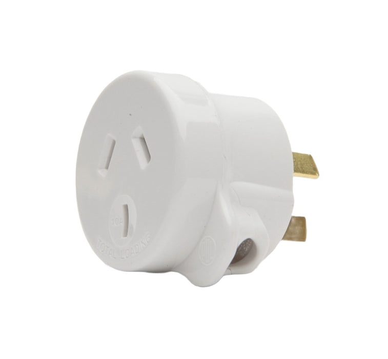 Tapon Plug 3Pin Side Entry 10A White