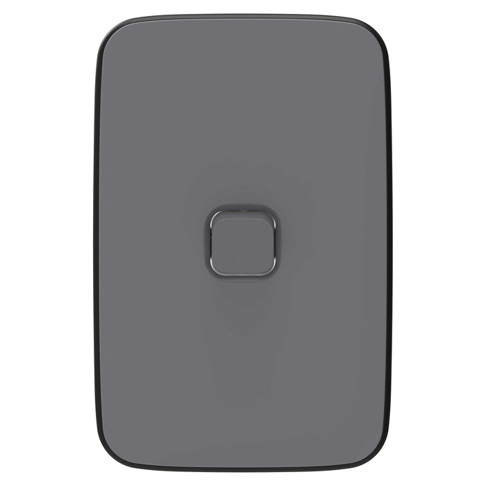 Iconic Essence Cover Plate 1gang Ash Grey