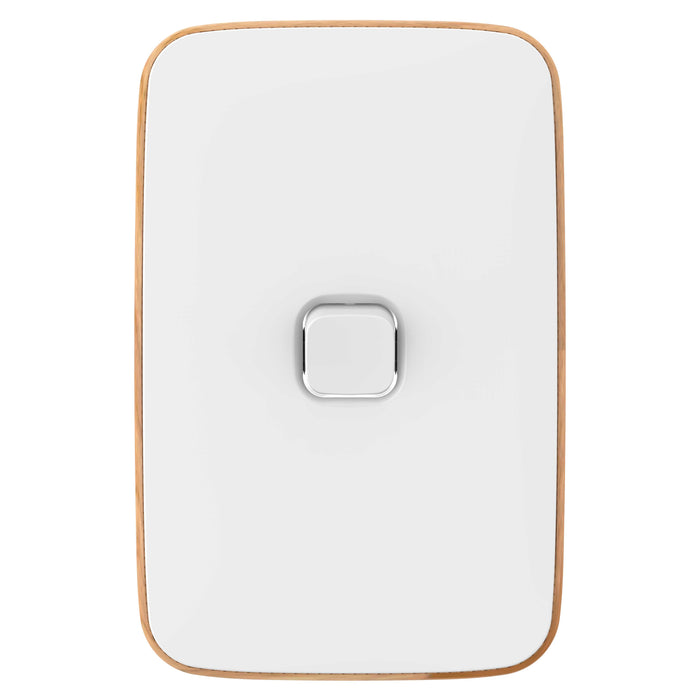 Iconic Essence Cover Plate 1gang Arctic White