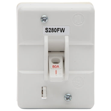 Main Switch 2P 80A Front Wired