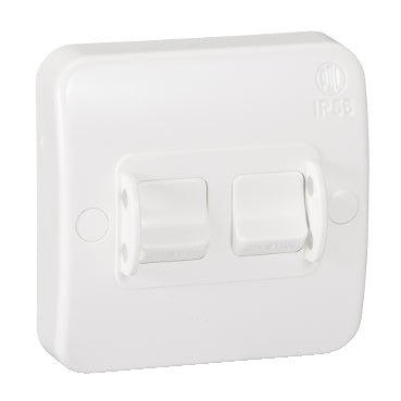 Switch Double 20A IP56 L/Grey