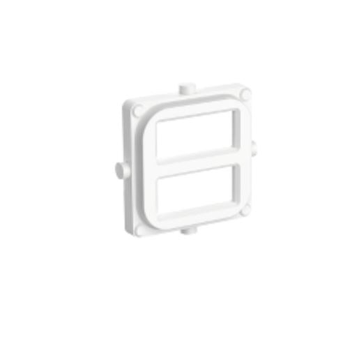 Iconic USB Dual Port Cover Cap White Each