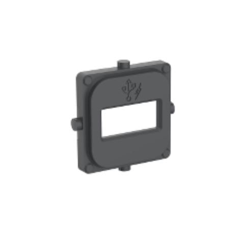 Iconic USB Single Port Cover Cap Anthracite Each