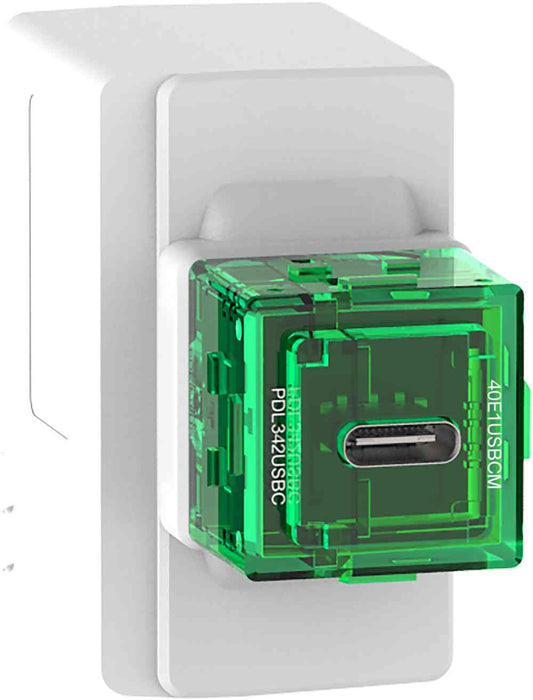 Iconic USB Charger Module C Type Fast 25W White