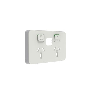 Iconic Cover Plate Skin Double Horizontal Cool Grey