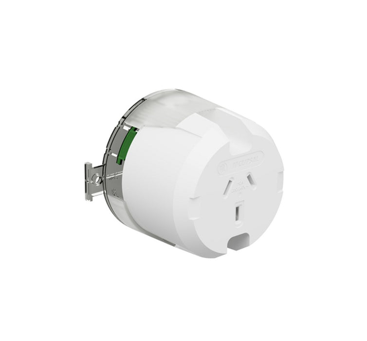 Socket Surface 10A 3Pin 230/240VAC White