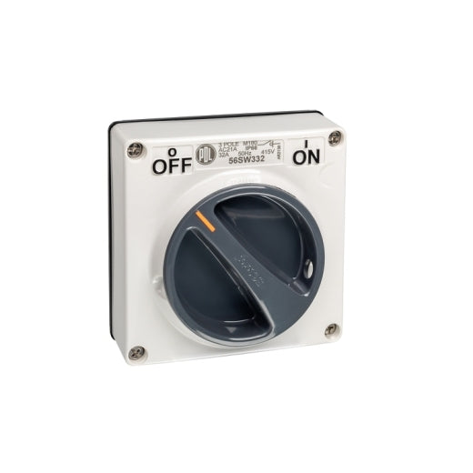 Switch 32A 3P 500V IP66 White