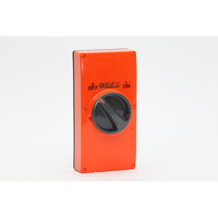 Switch Base Mount 63A 415V 3Pole 2Gang Resistant Orange