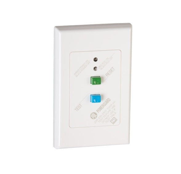 RCD Plate Mount 20A 10mA White