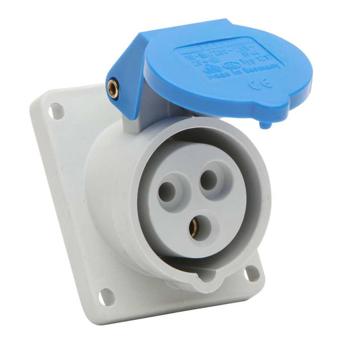 BALS Caravan Socket 3Pin 16A Panel Mount IP44