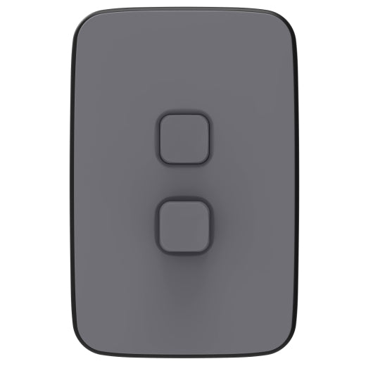 Iconic Essence Cover Plate Sgl V/H 45A Ash Grey