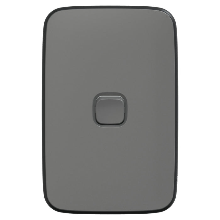 Iconic Essence Switch Single Vertical 20A Ash Grey