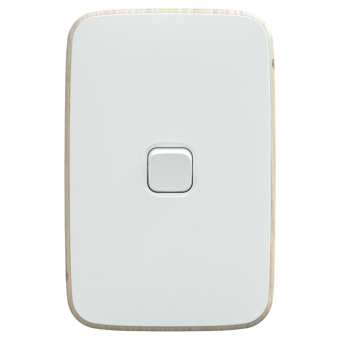 Iconic Essence Switch Single Vertical 20A Arctic White