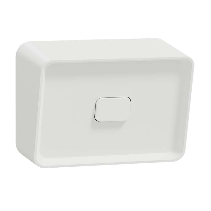 Iconic Outdoor Switch Single 20A/16AX White IP66
