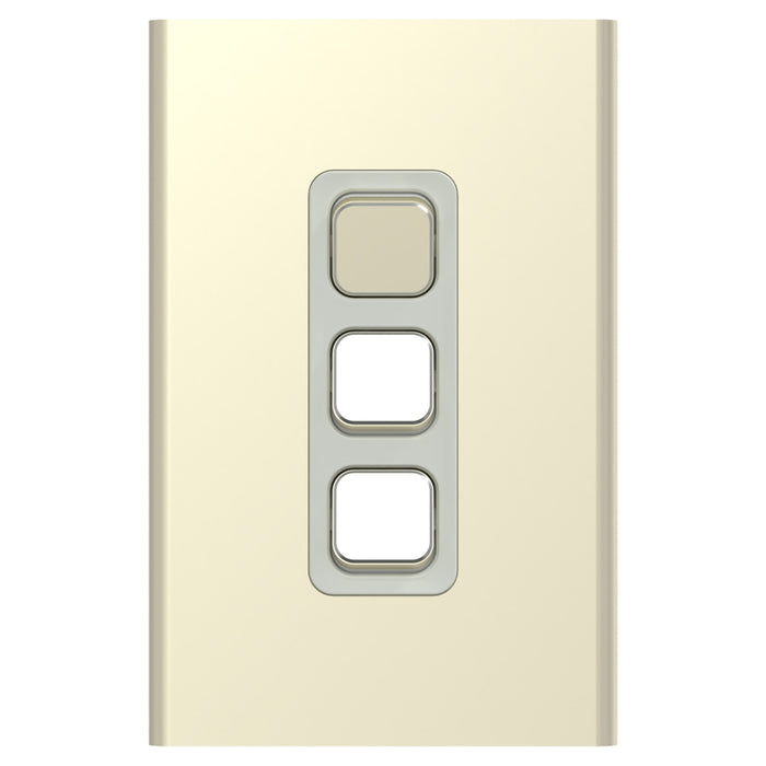 Iconic Styl Switch Triple Vertical 20A Crowne