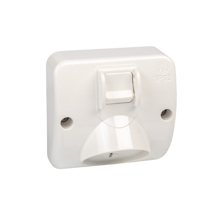 Switched Socket 15A Single IP53 L/Grey