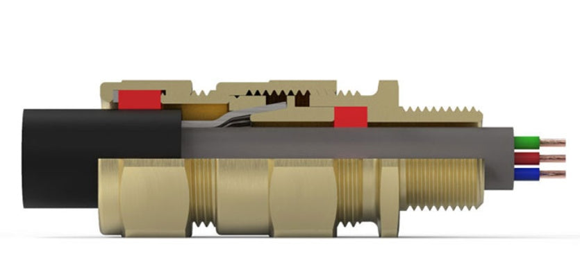 20/20 Double Compression Gland Armoured EXD/EXE