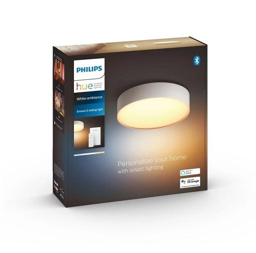 Hue Enrave Ceiling Button Small 261mm White