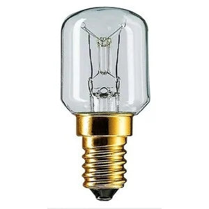Lamp GLS T25 Oven 25W 230-240V SES E14 Clear (Twin Pk)