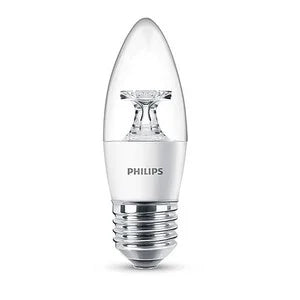 Lamp LED Candle 5.5-35W B35 E27 ES 2700k Cl Non-Dim Pkt2