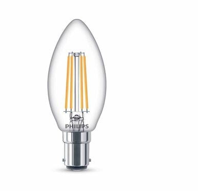 Lamp LED Candle 4.3-40W B35 SBC B15 WW Clear Non-Dimming