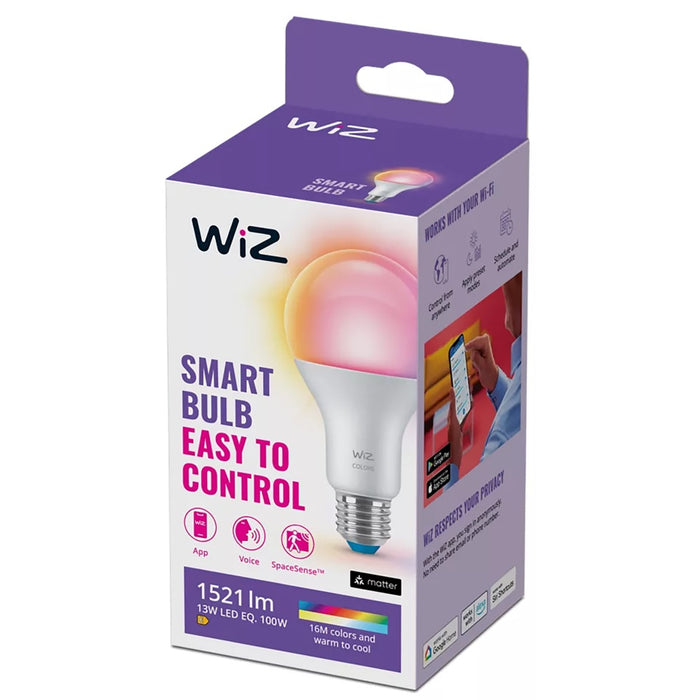 WiZ Lamp 13W/100W A67 E27 ES RGB Full Colour Wi-Fi BLE